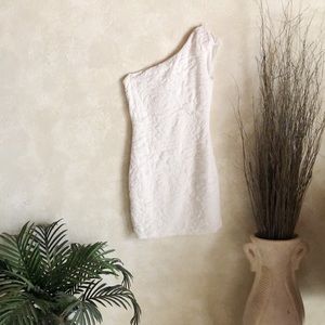 Off The Shoulder White Bodycon Dress